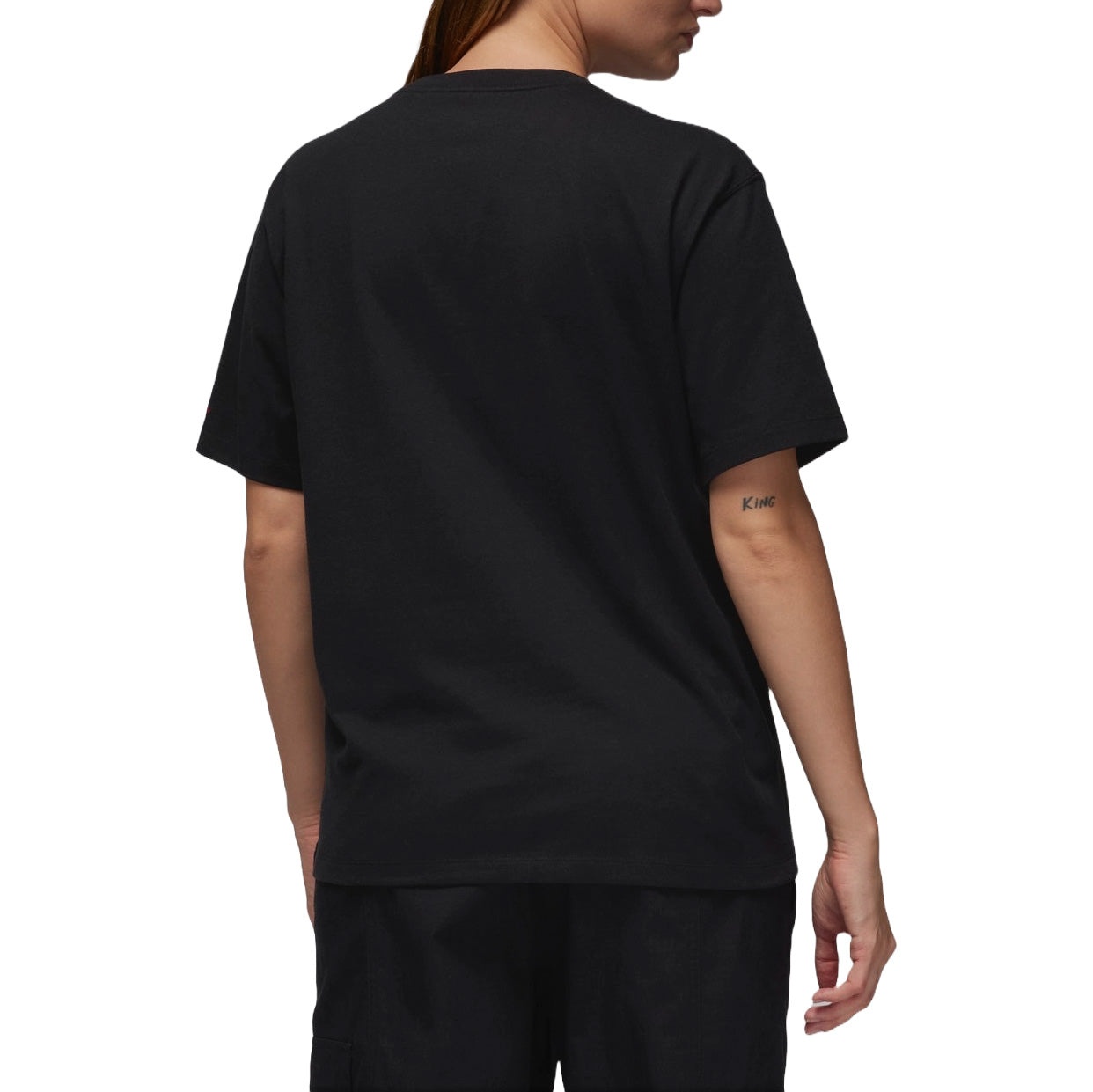(WMNS) Air Jordan Flight Heritage Graphic T-shirt Asia Sizing 'Black' FQ3241-010 - 2