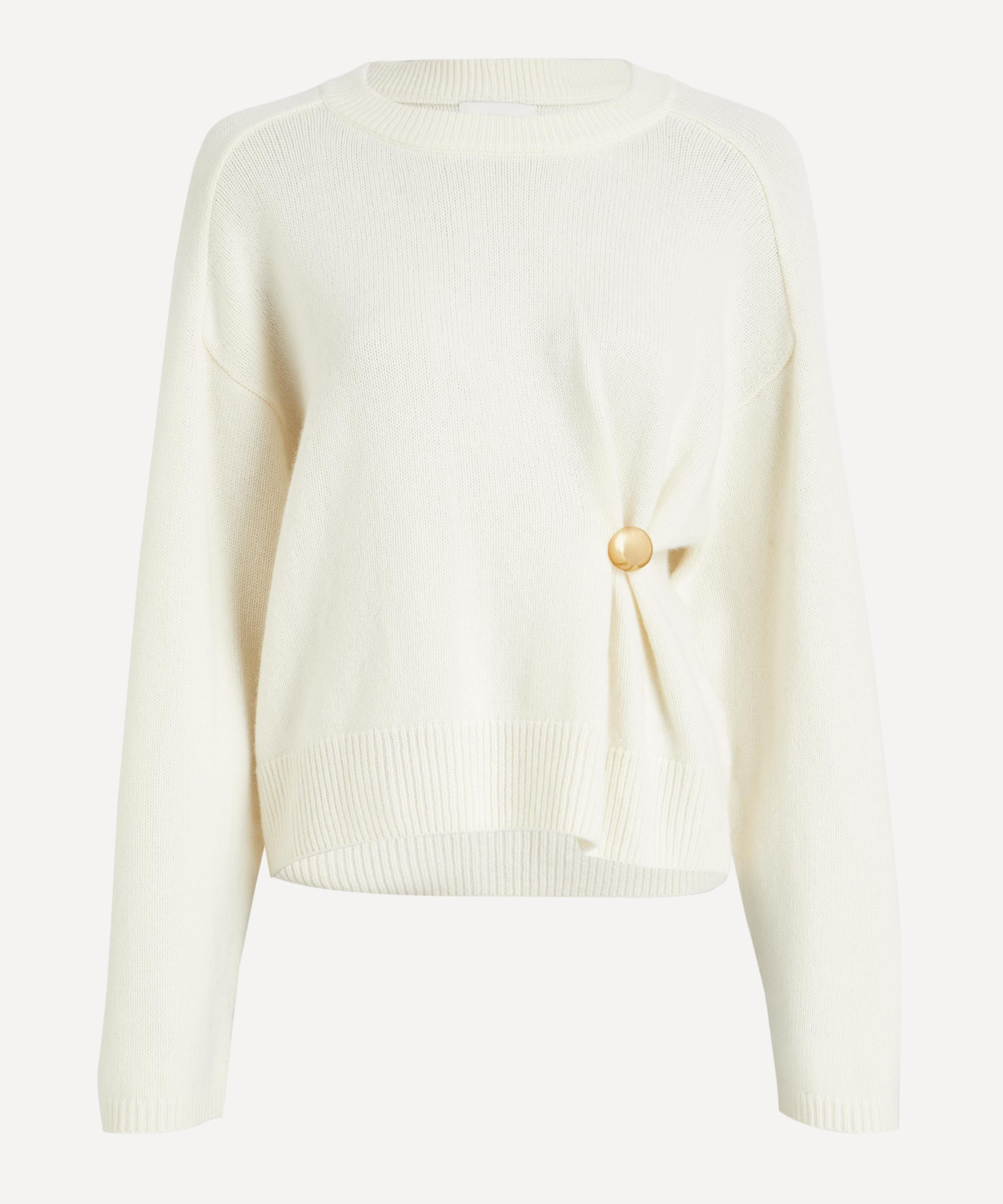 Bill Metal Ornament Cashmere Jumper - 1