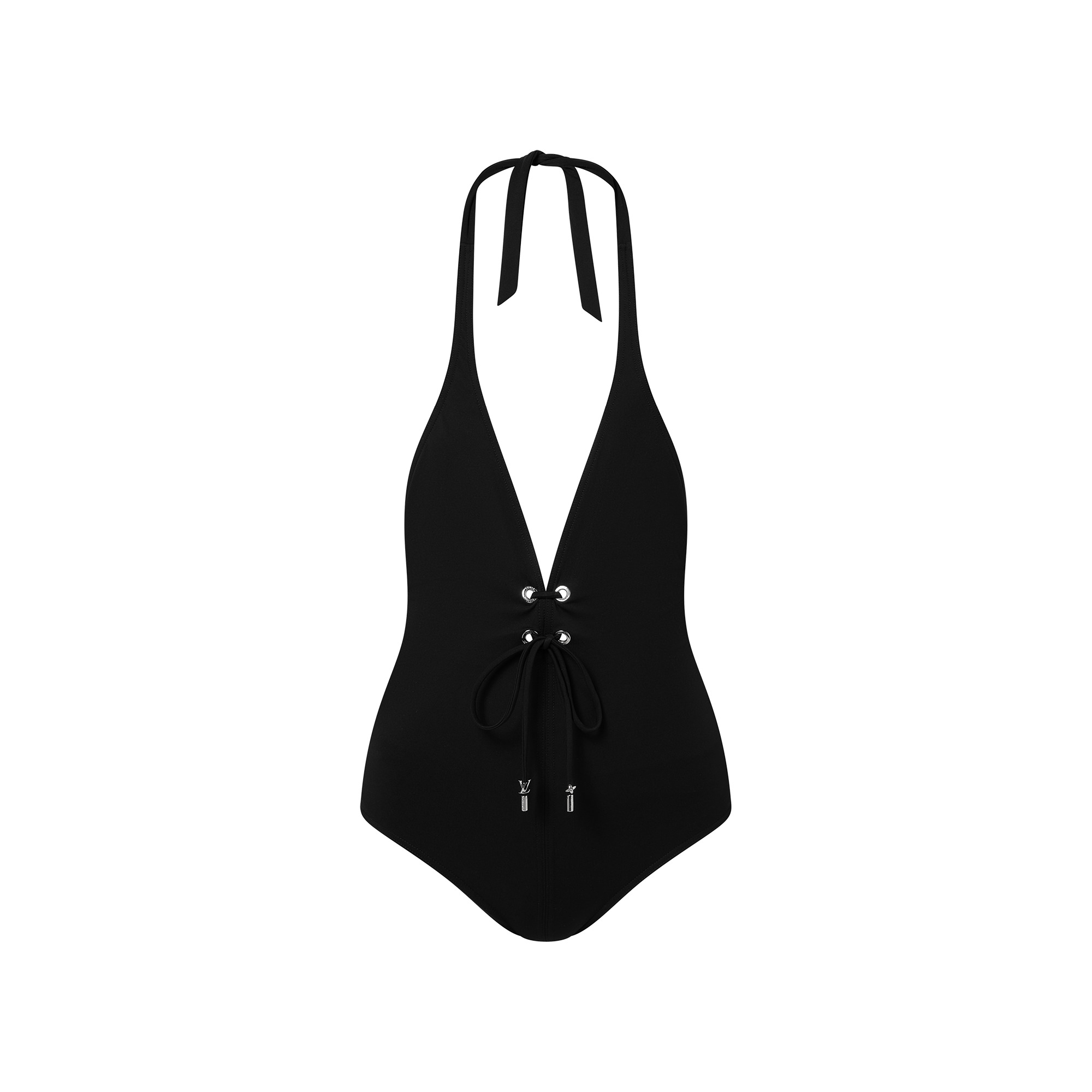Lace Front One-Piece Swimsuit - 1