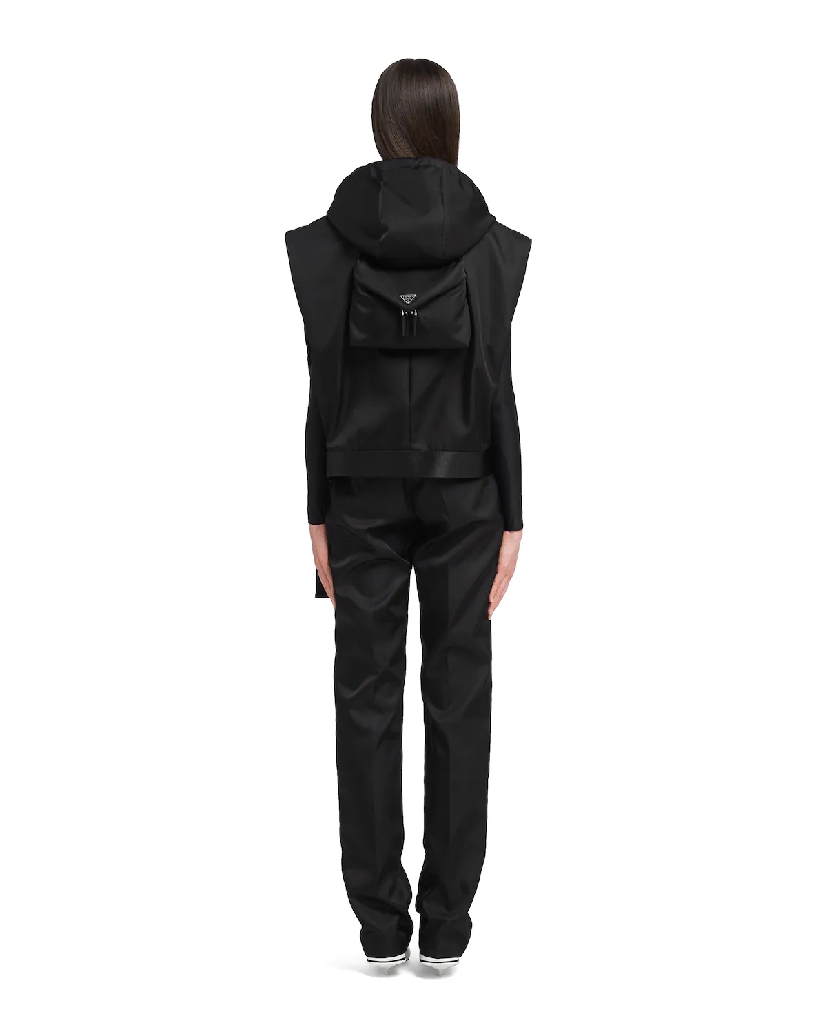 Re-Nylon Gabardine oversized vest - 4