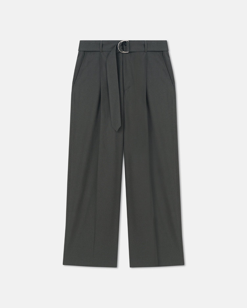 Belted Raw Silk Pants 1
