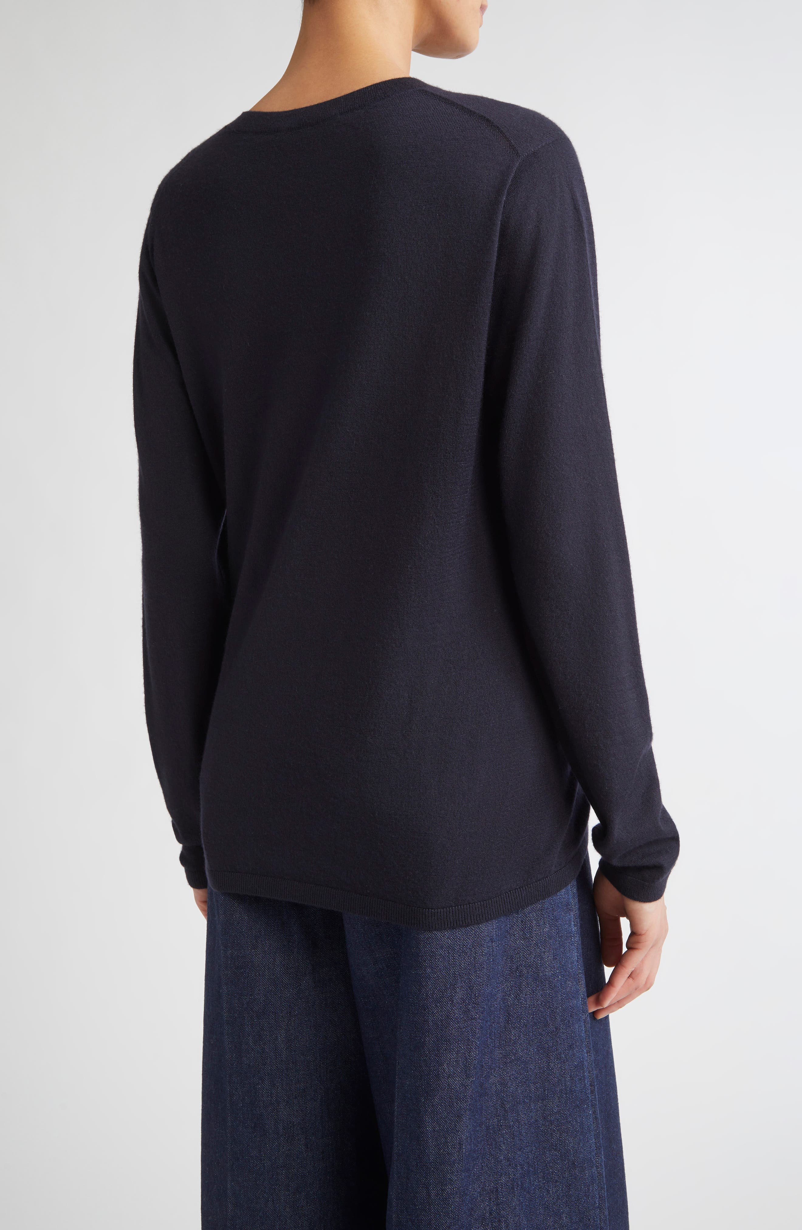 Max Mara Marcia Cashmere Crewneck Sweater in Ultramarine at Nordstrom - 2
