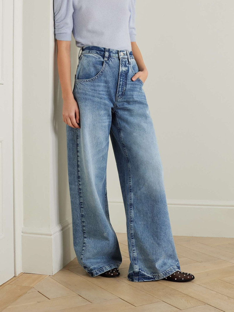 + NET SUSTAIN Skater high-rise wide-leg jeans 3