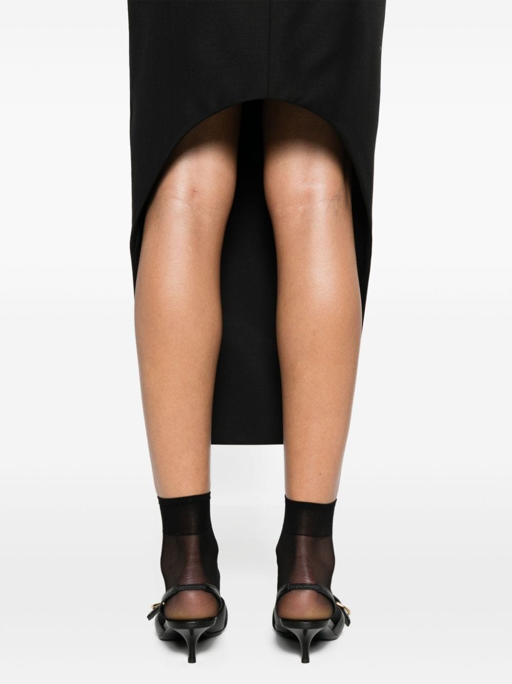 asymmetric pencil skirt - 5