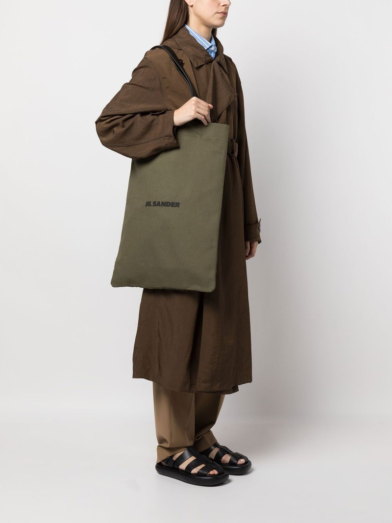 Jil Sander logo-print tote bag outlook