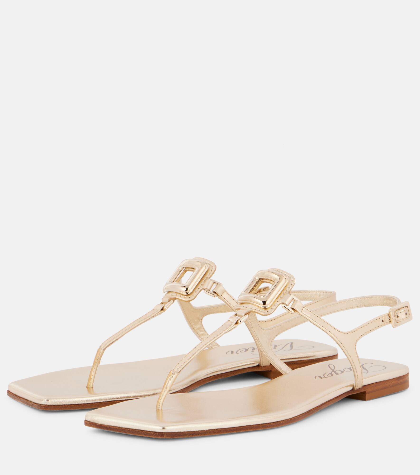 Viv By The Sea leather thong sandals - 4