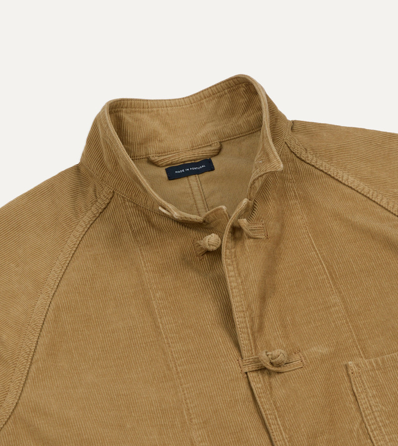 Sand Cotton Corduroy Artist Chore Jacket 3