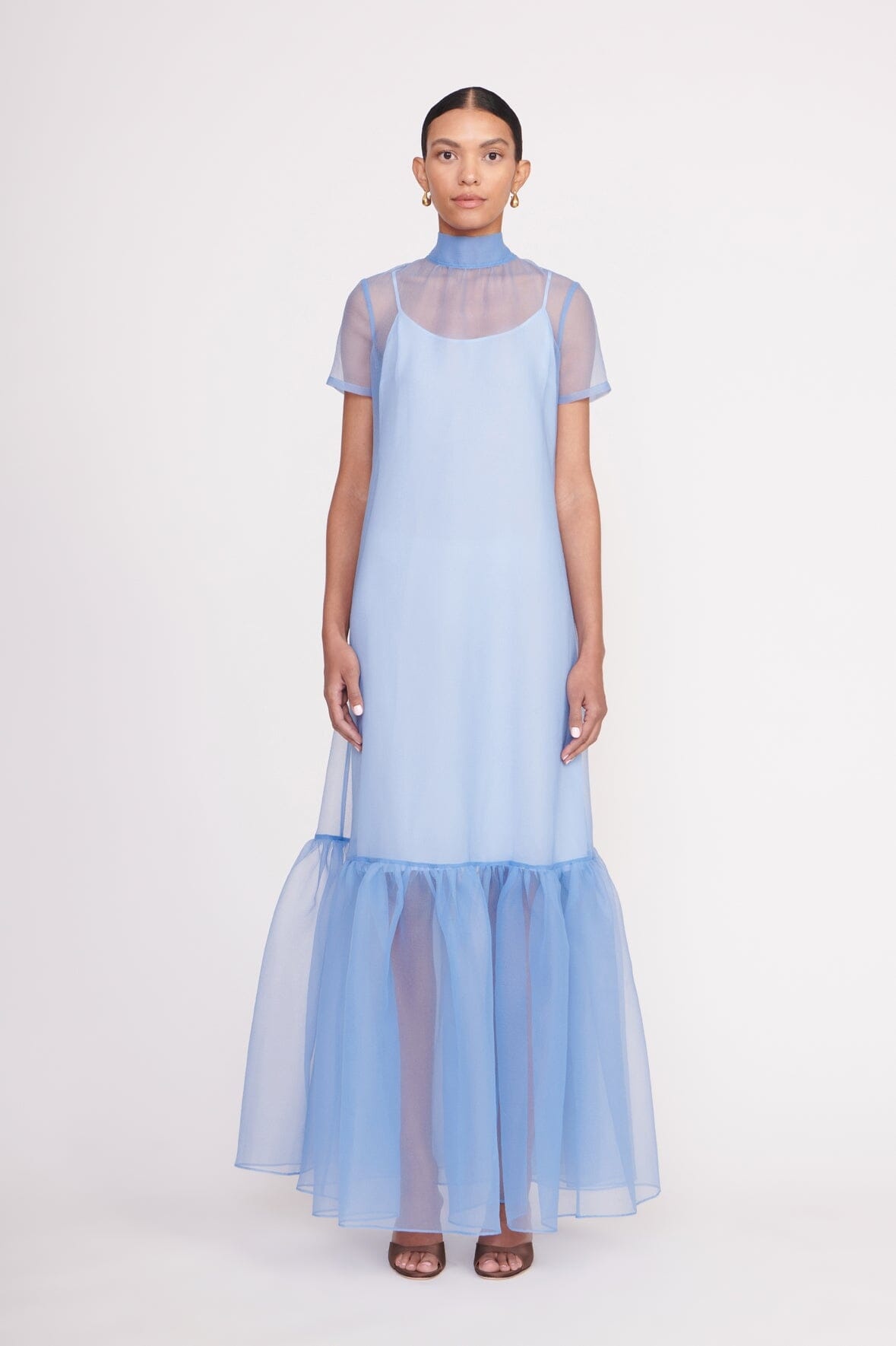 STAUD CALLUNA DRESS FRENCH BLUE - 2