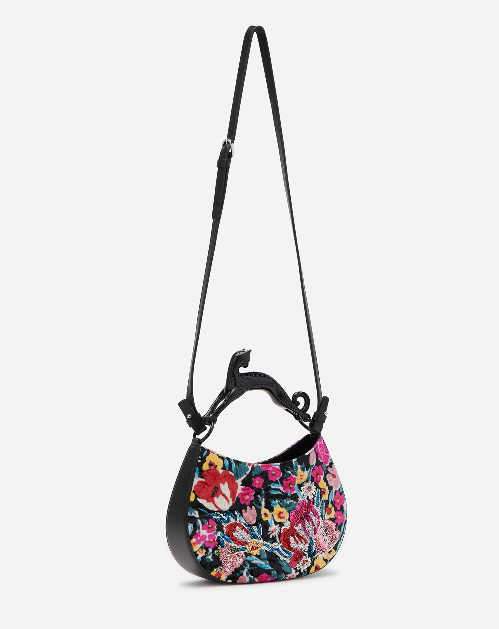 EMBROIDERED PM HOBO CAT BAG - 5