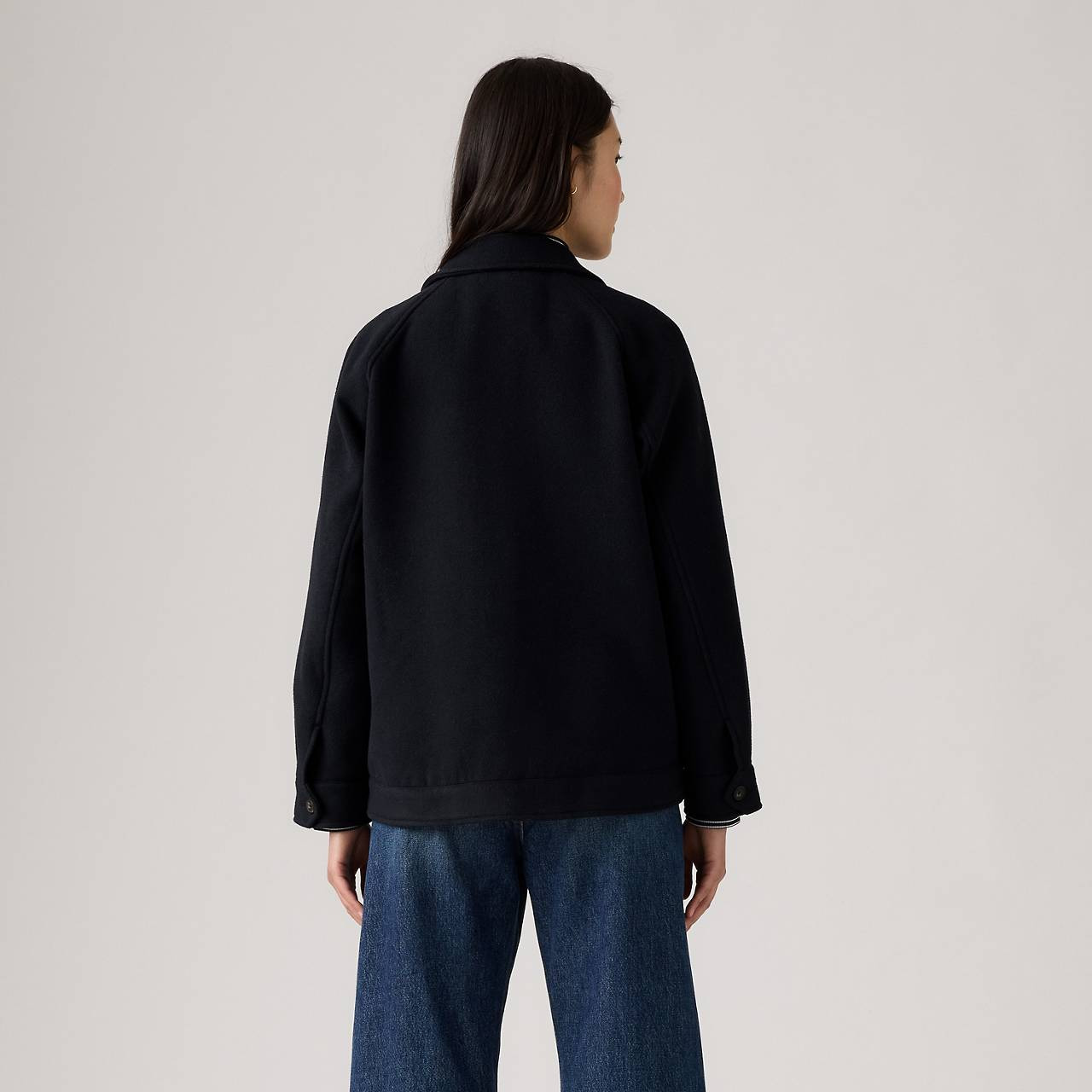 WOOL BLEND RAGLAN SLEEVE SHIRT JACKET - 3