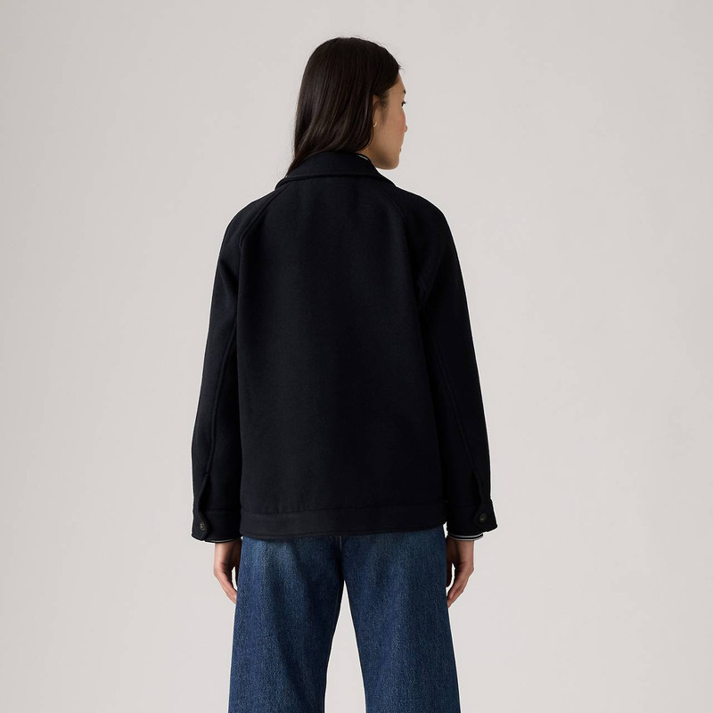 WOOL BLEND RAGLAN SLEEVE SHIRT JACKET 3