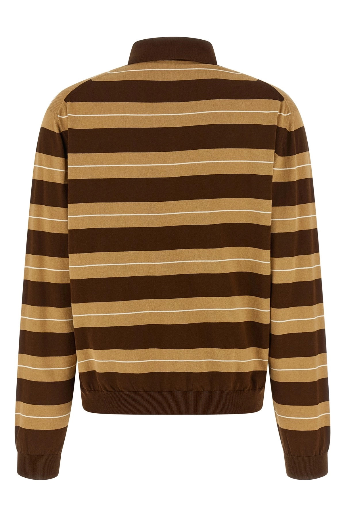 Striped knitted polo shirt - 2