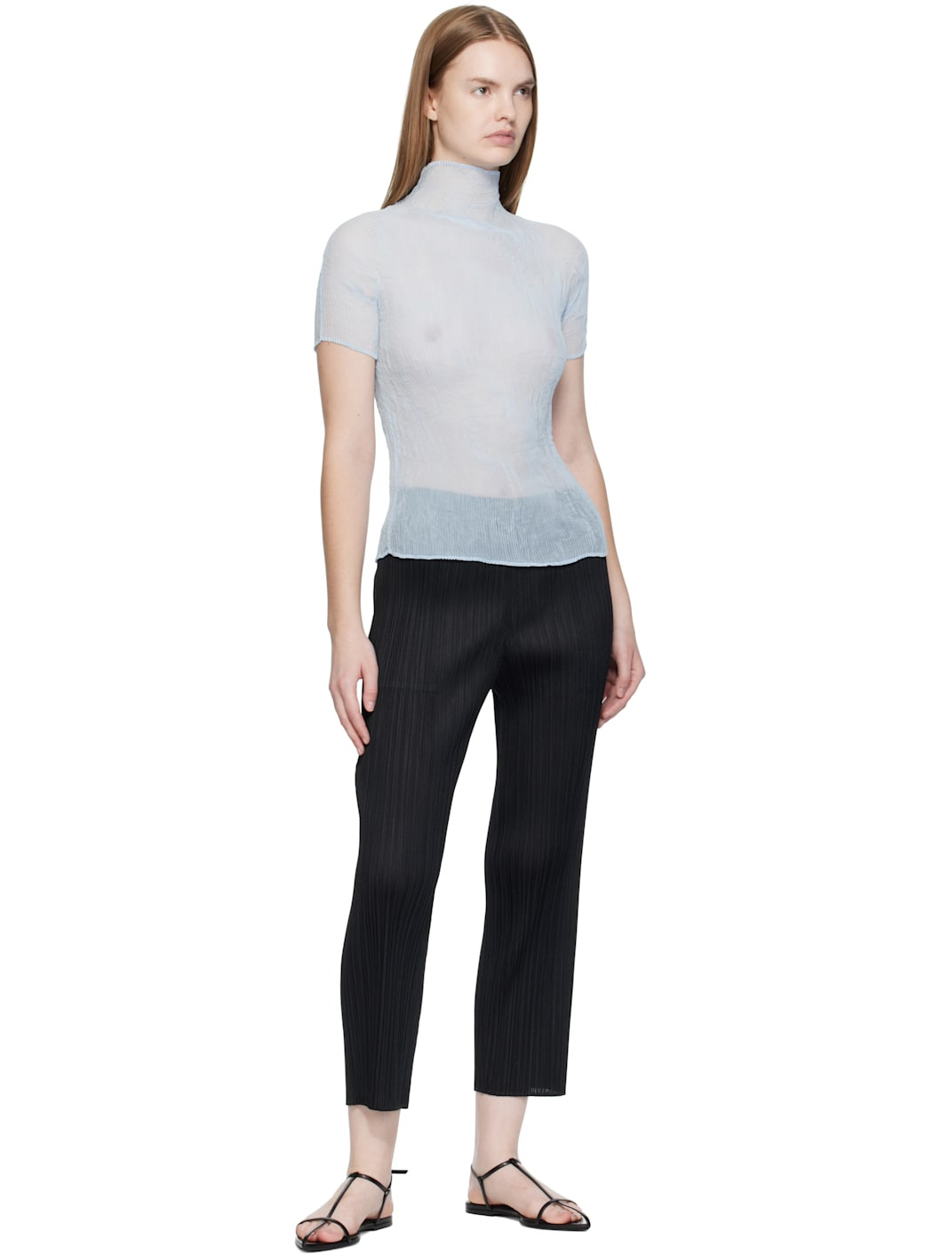 Black Lamp Shade Trousers - 4