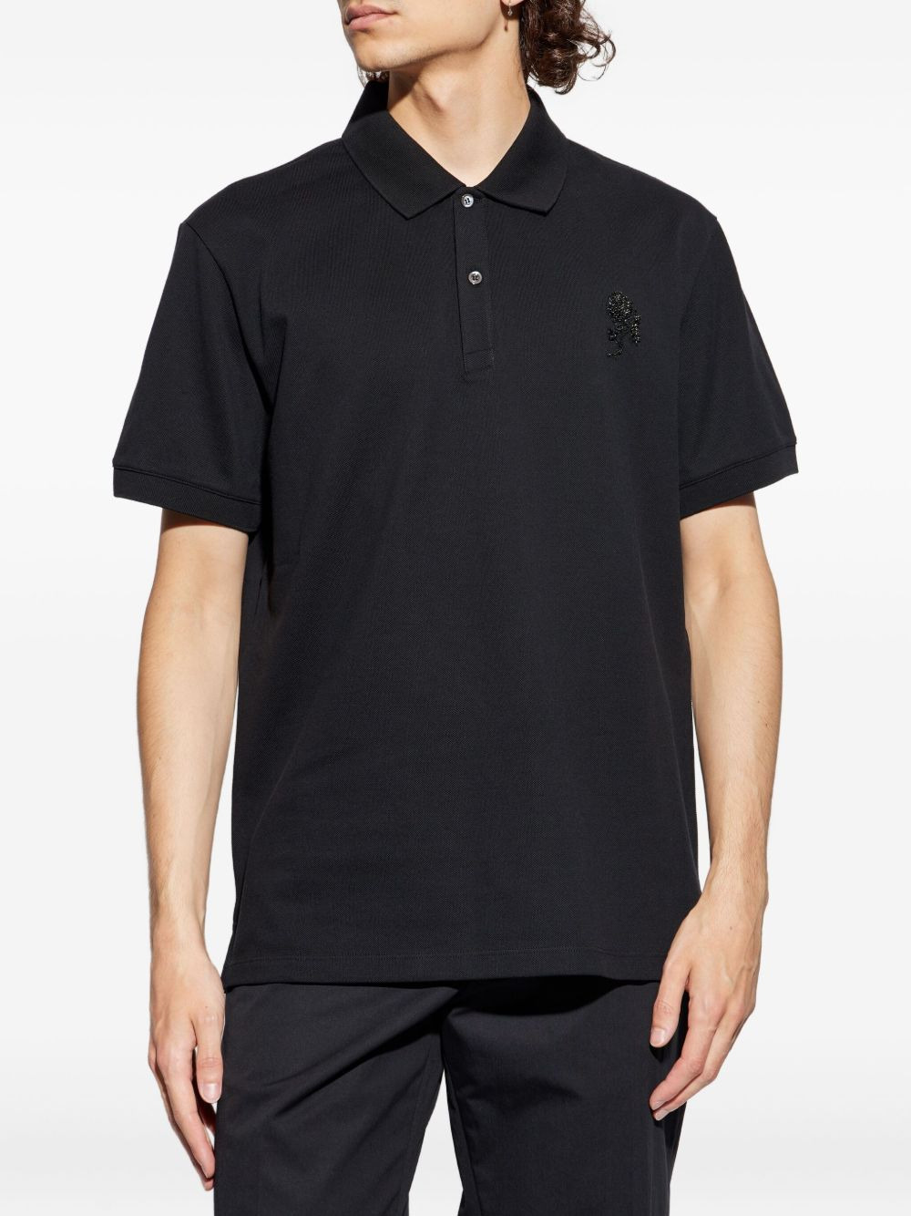 embellished polo shirt - 3