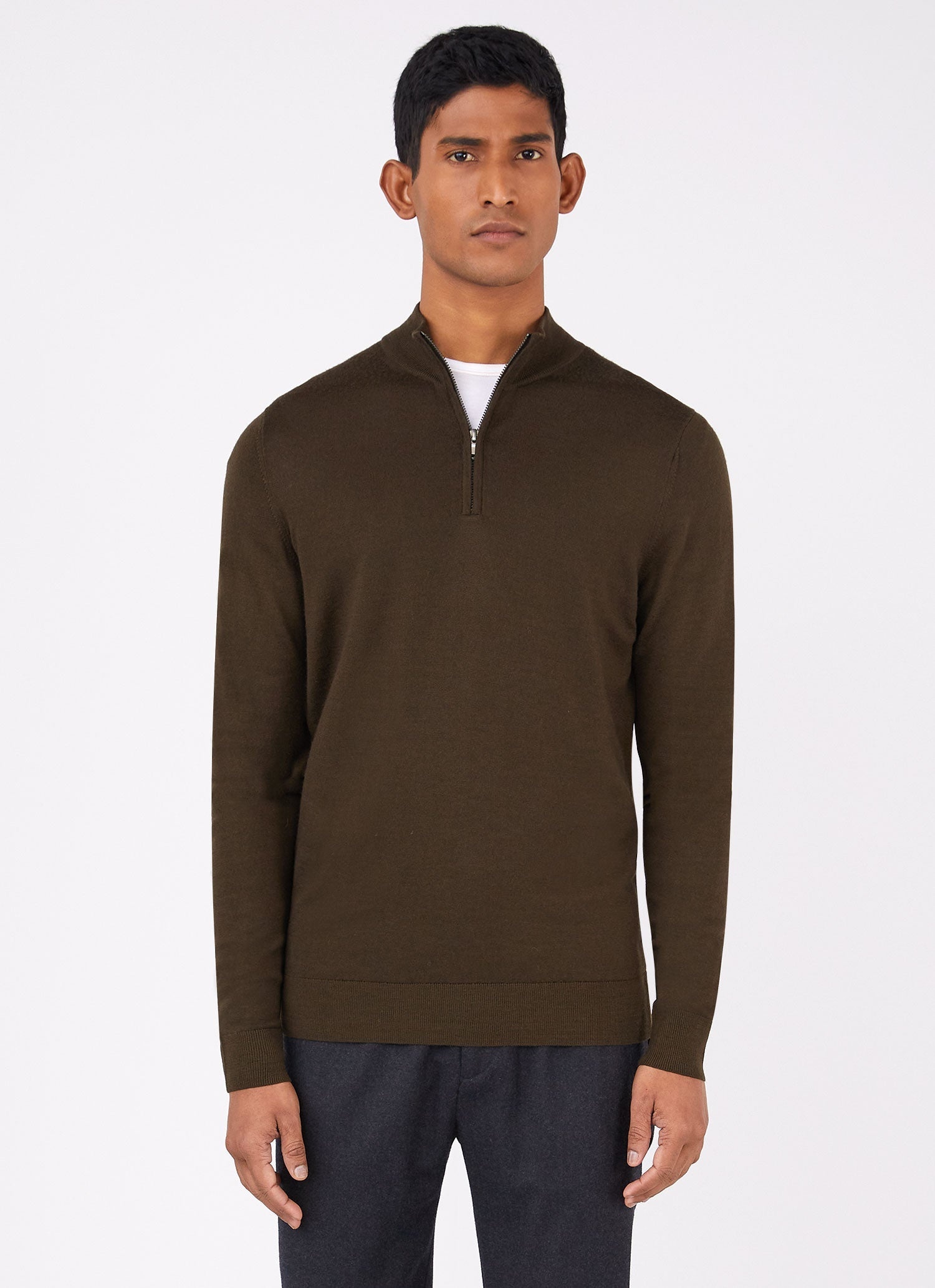Fine Merino Wool Zip Neck - 2