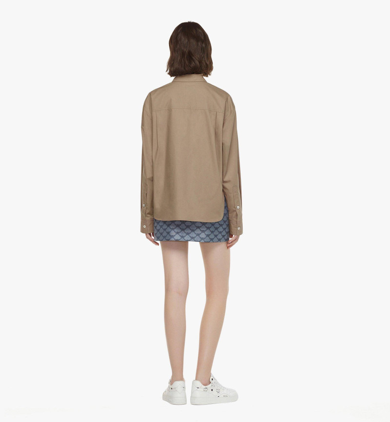 Logo Embroidery Long Sleeve Shirt 5