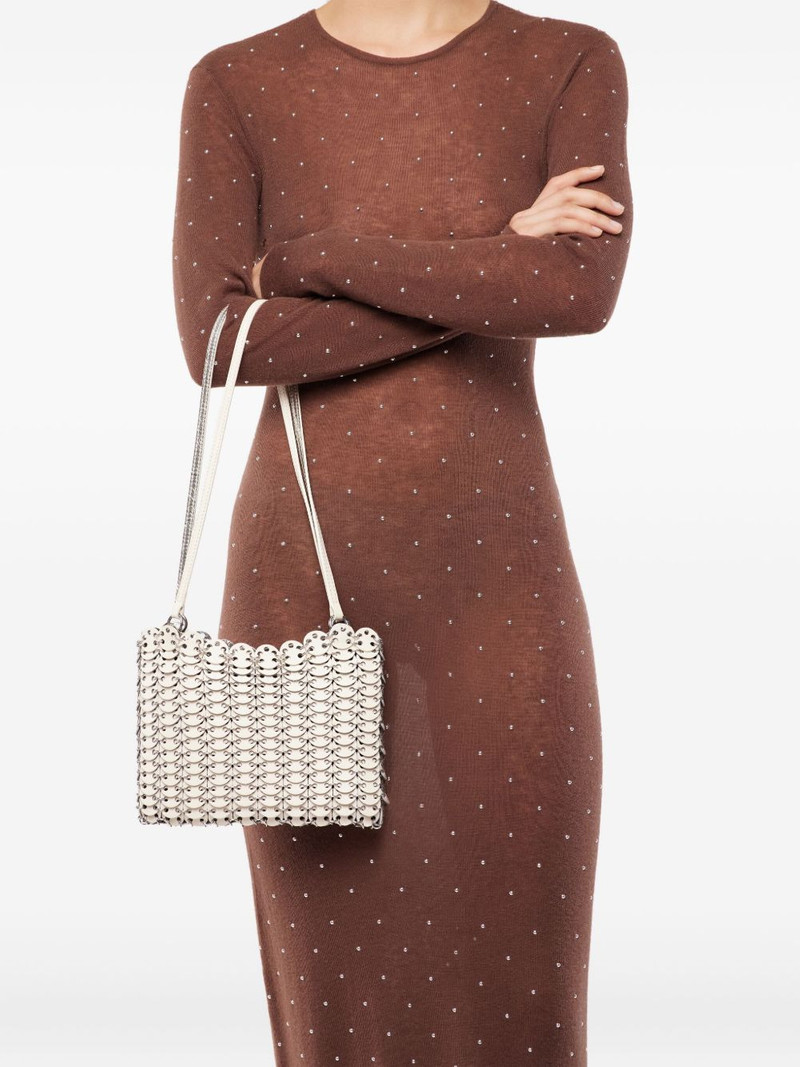 rabanne 1969 chain-link leather shoulder bag outlook