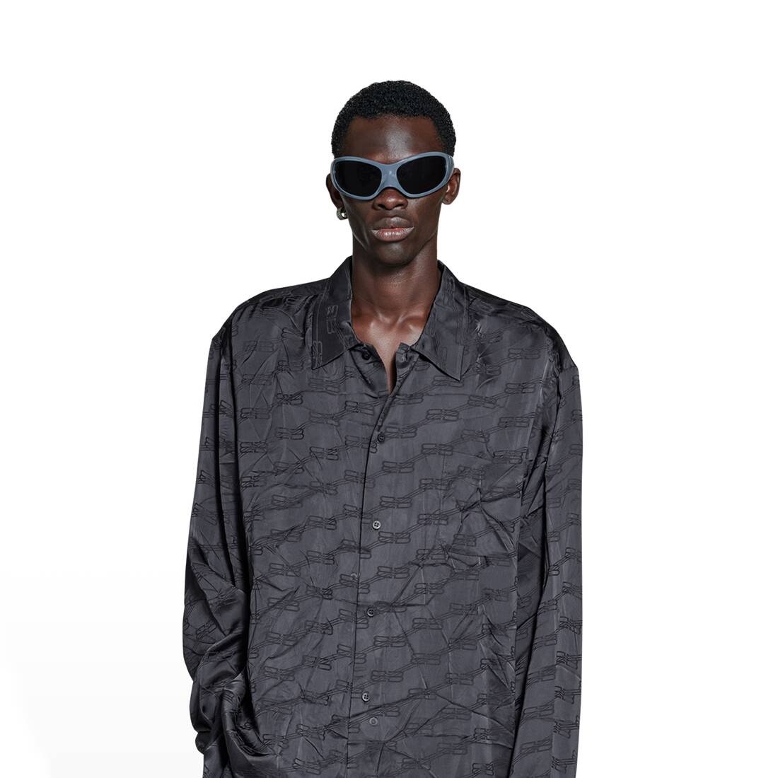 Men's Bb Monogram Minimal Shirt  in Black - 6