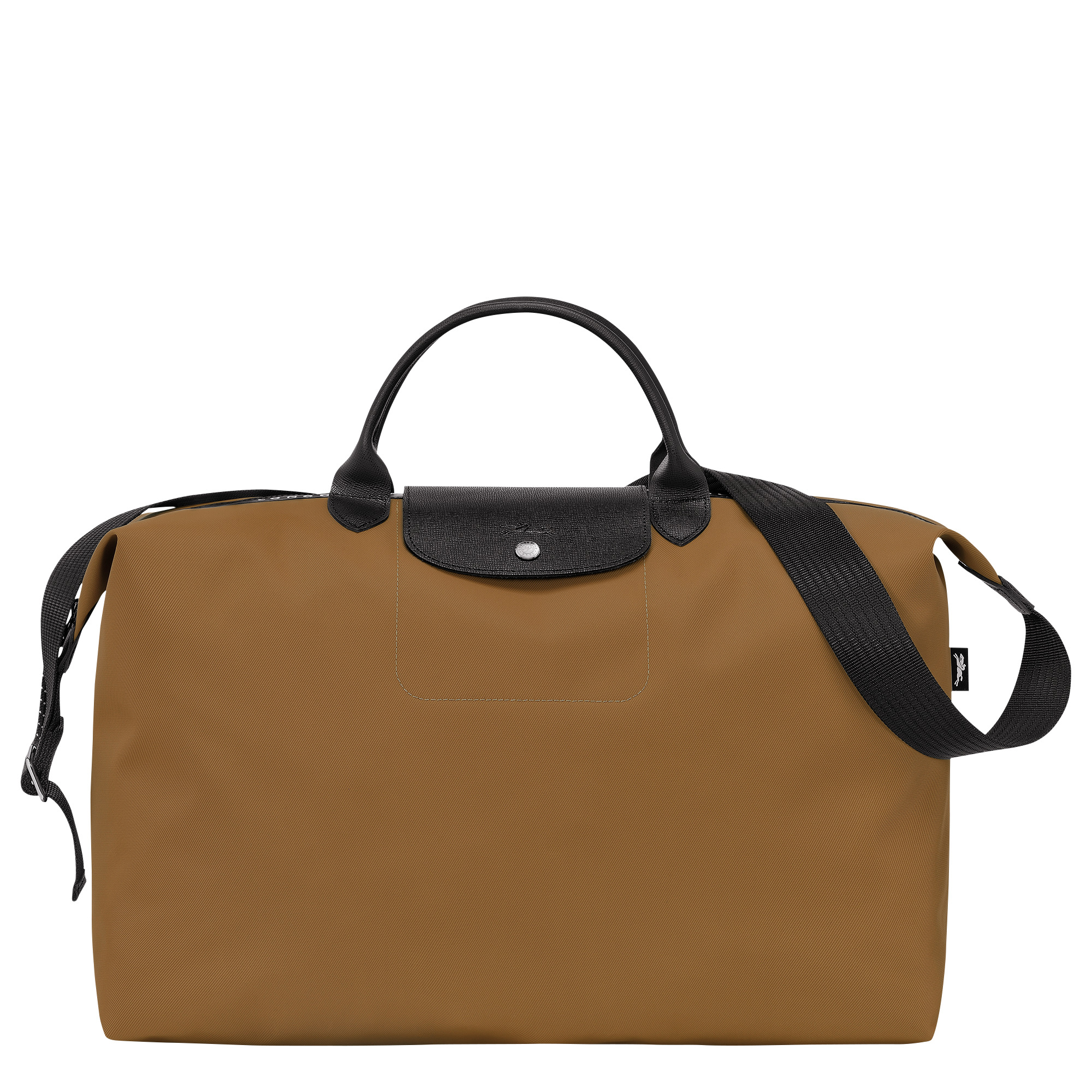 Longchamp Le Pliage Green Travel Bag L Cognac