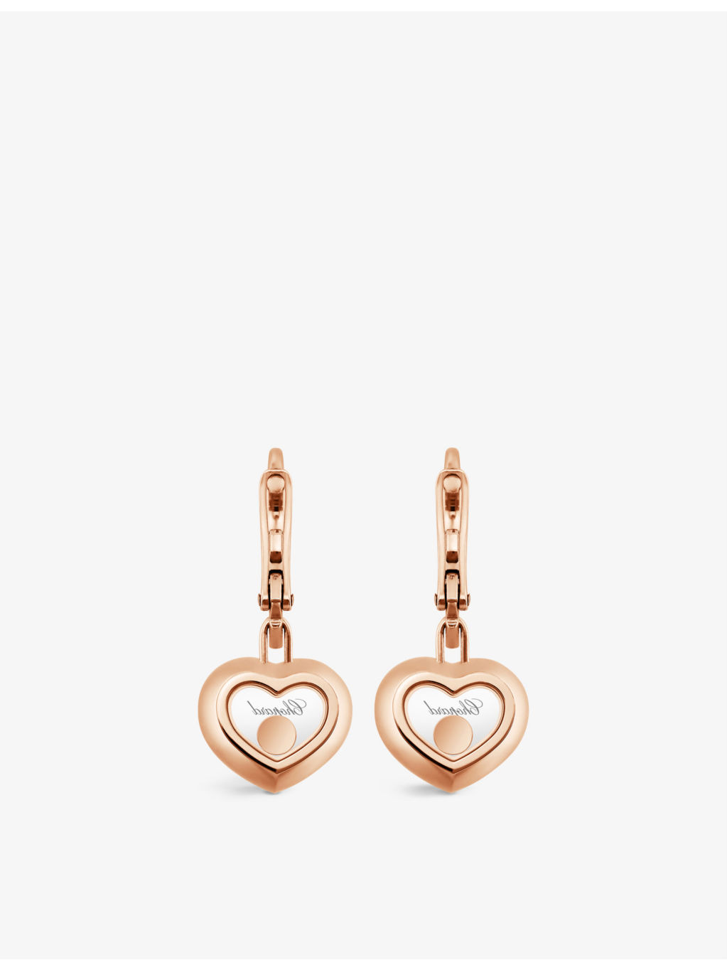 Happy Diamonds 18ct rose-gold and 0.10ct diamond earrings - 3