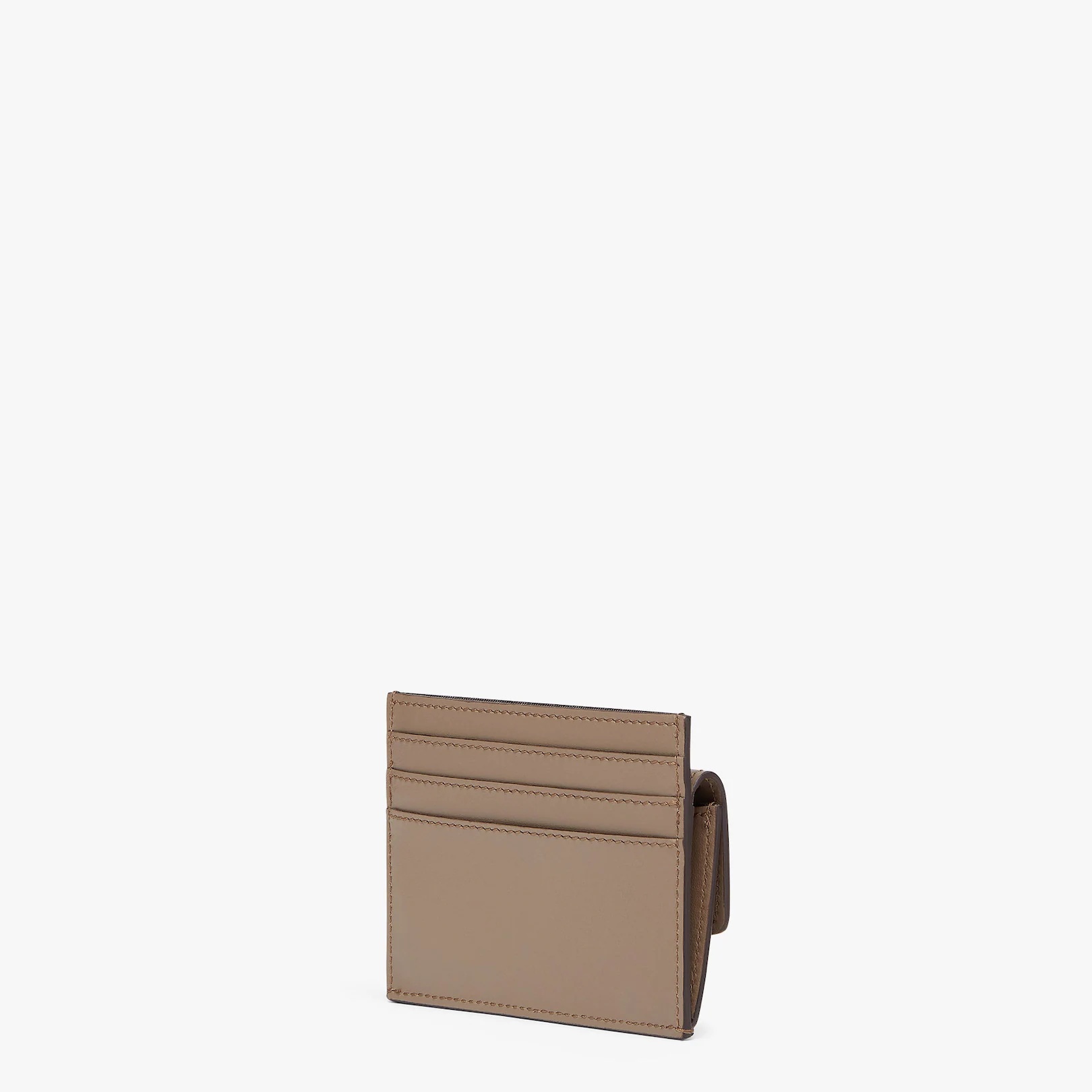 Gray leather card holder - 2