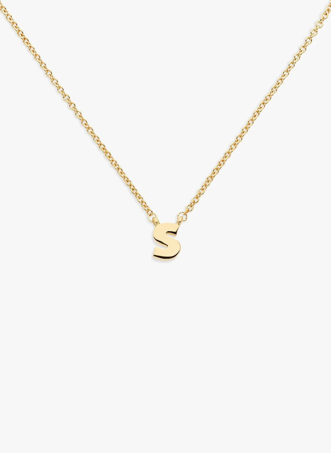 LETTER 'S' PENDANT NECKLACE - 1