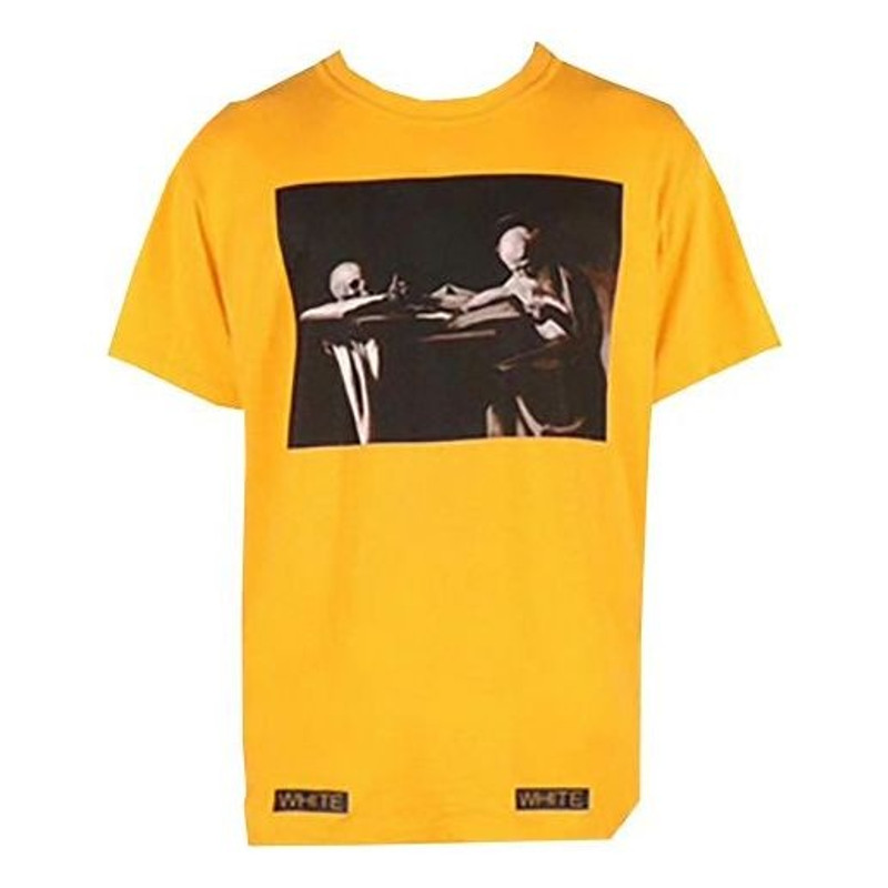 Off-White Unisex SS21 Co Virgil Ablo Ow Tee Yellow AU1001-03-04 - 1