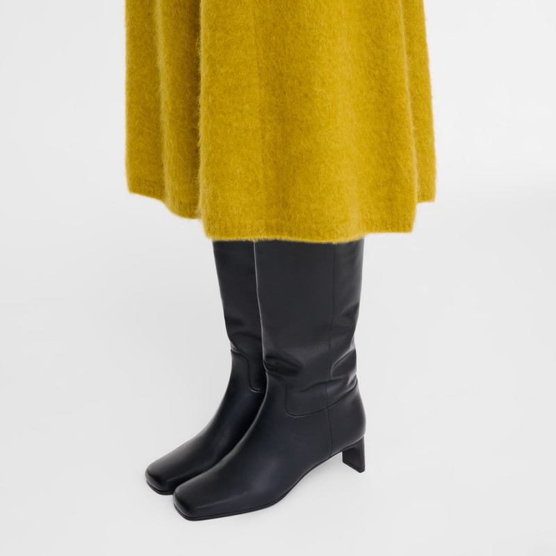 La Cavalière, 이탈리아 Heel 부츠 검정 - Leather - 1
