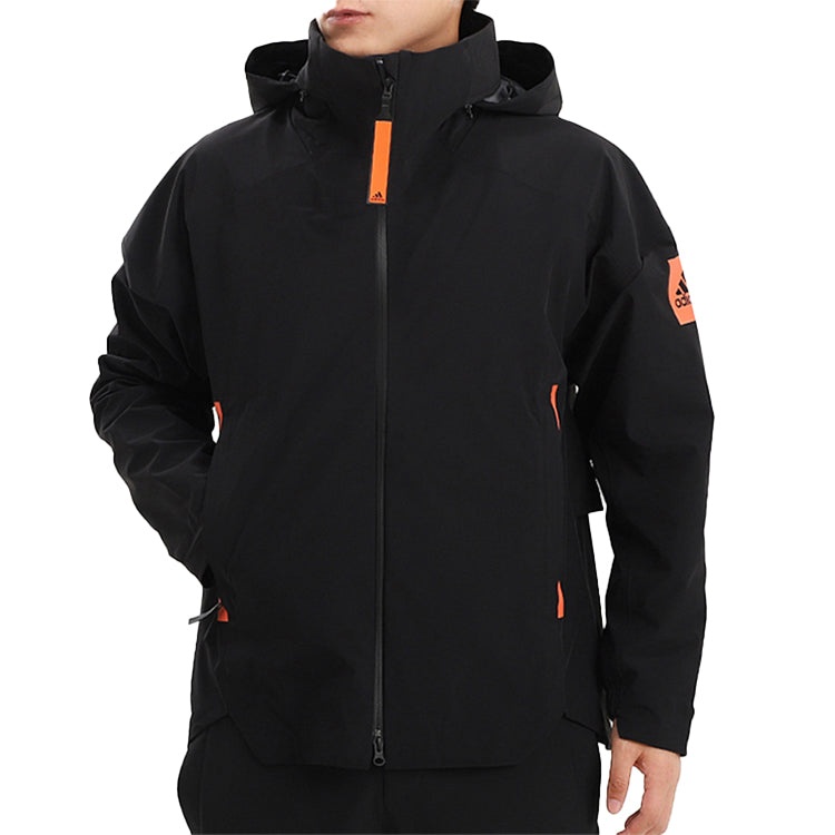 adidas Outdoor Sports Hooded Jacket Men Black GL1355 - 3