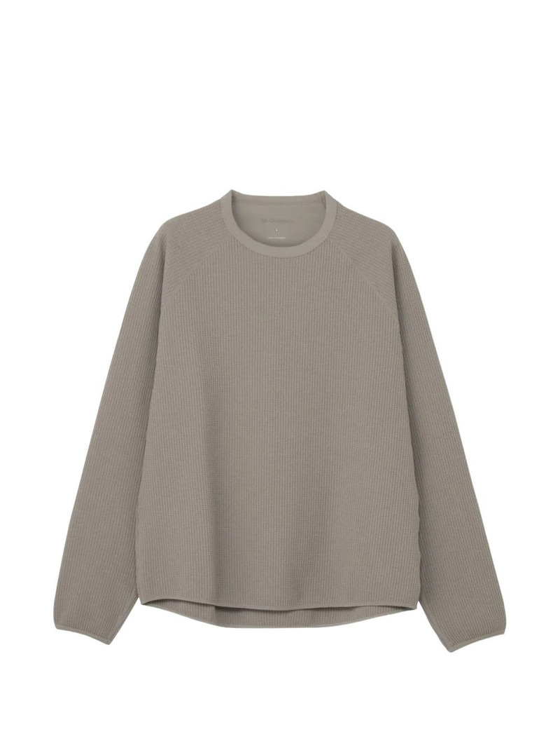 waffle-knit raglan-sleeve T-shirt 1
