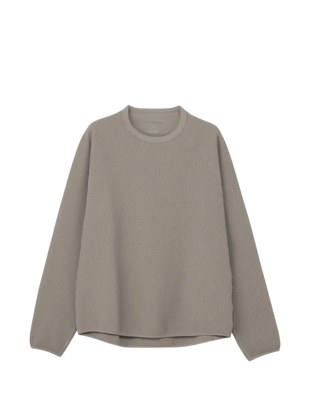 waffle-knit raglan-sleeve T-shirt - 1