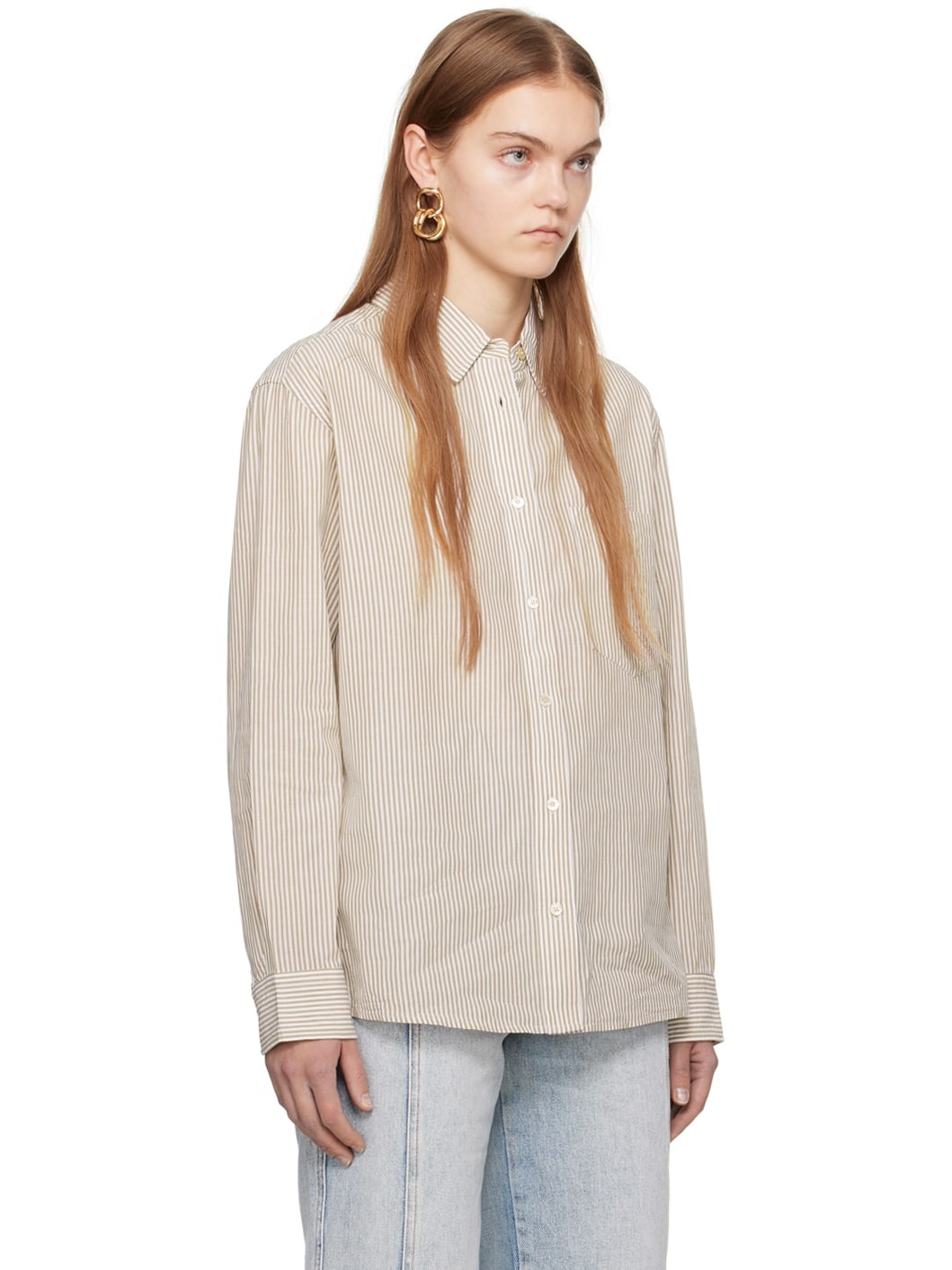 White & Khaki Esola Shirt - 2