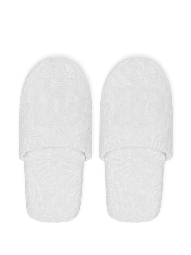 embossed-logo cotton slippers 4