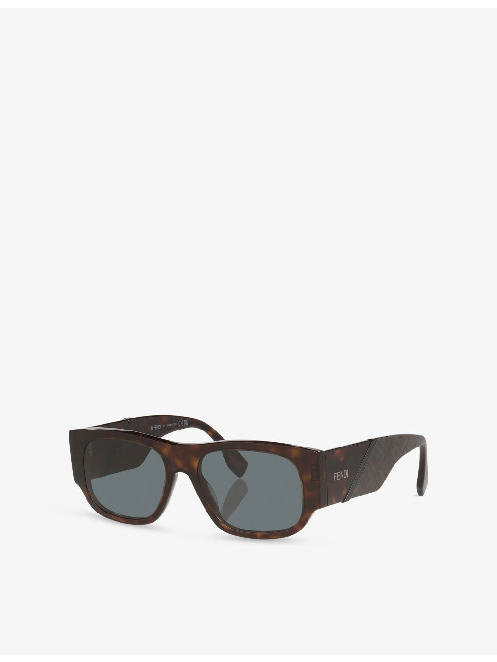FE40156I Fendi Diagonal Rectangular-Frame Acetate Sunglasses - 3
