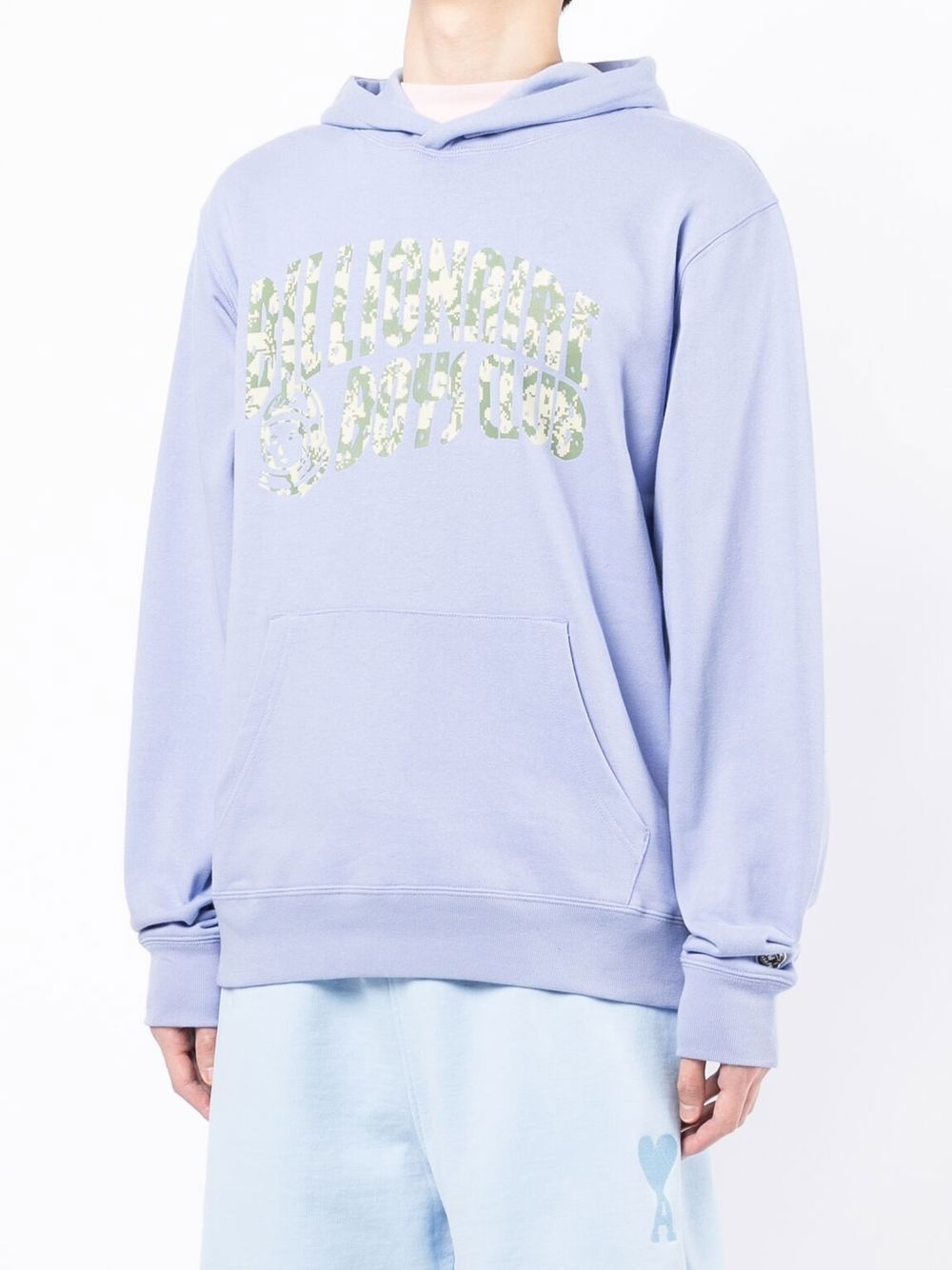 logo print hoodie - 3