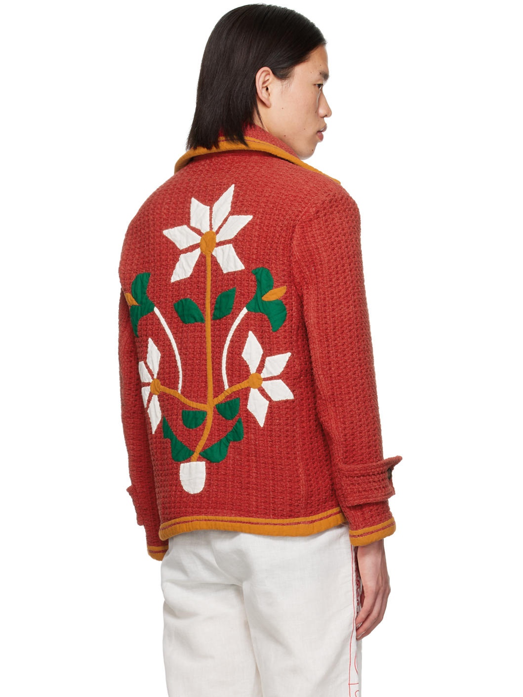 Red Appliqué Jacket - 3