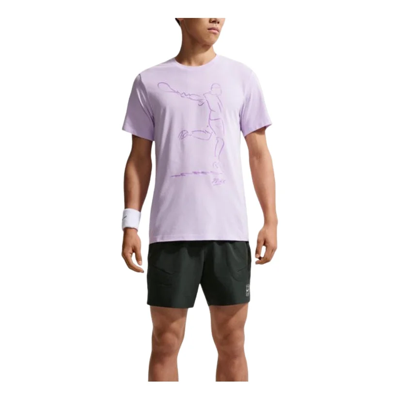 Nike Court Dri-FIT T-Shirt Asia Sizing 'Violet Mist' IH2105-511 - 1