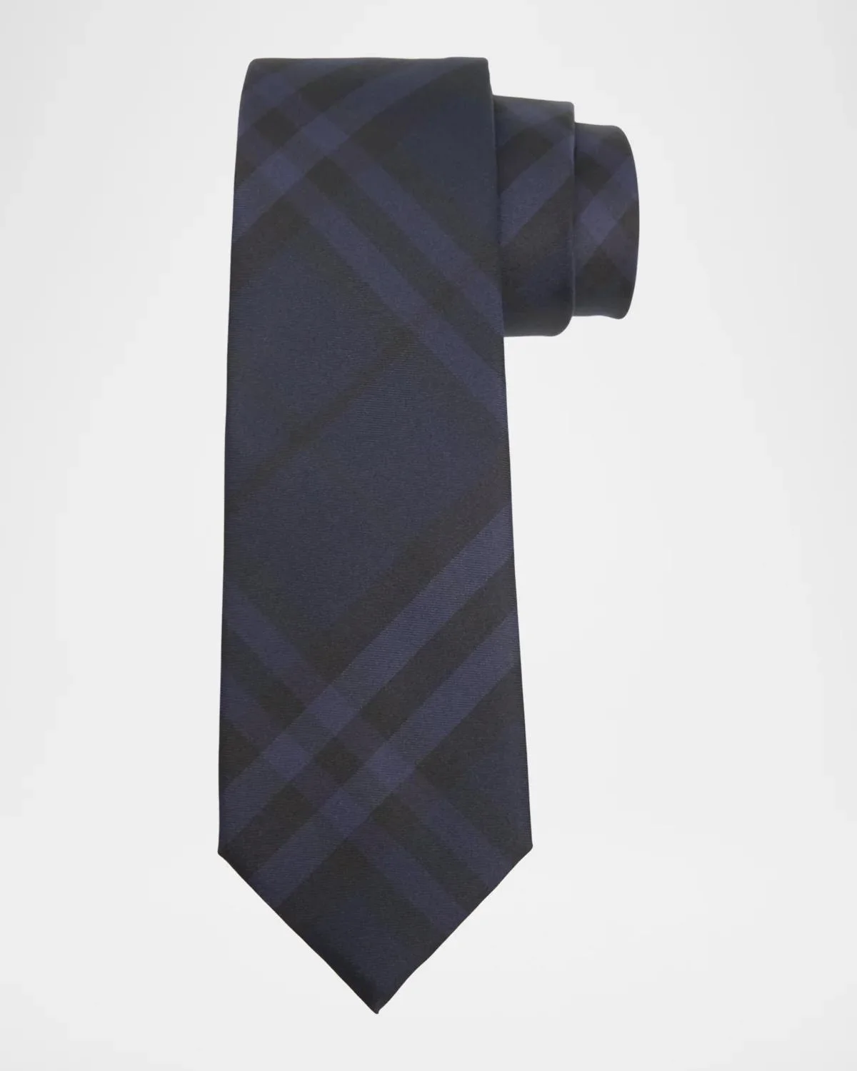 Men's Check Silk Tie - 1
