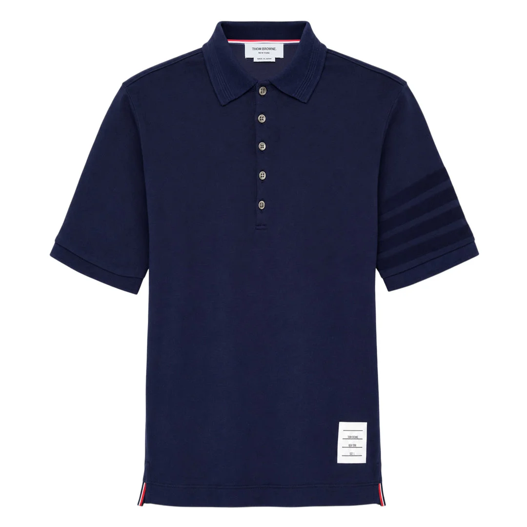 Short Sleeve Rib Cuff Polo - 1