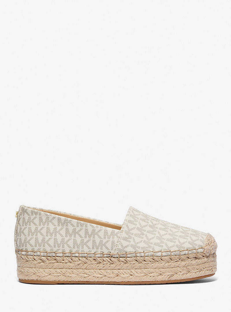 MICHAEL KORS Lynn Signature Logo Platform Espadrille outlook