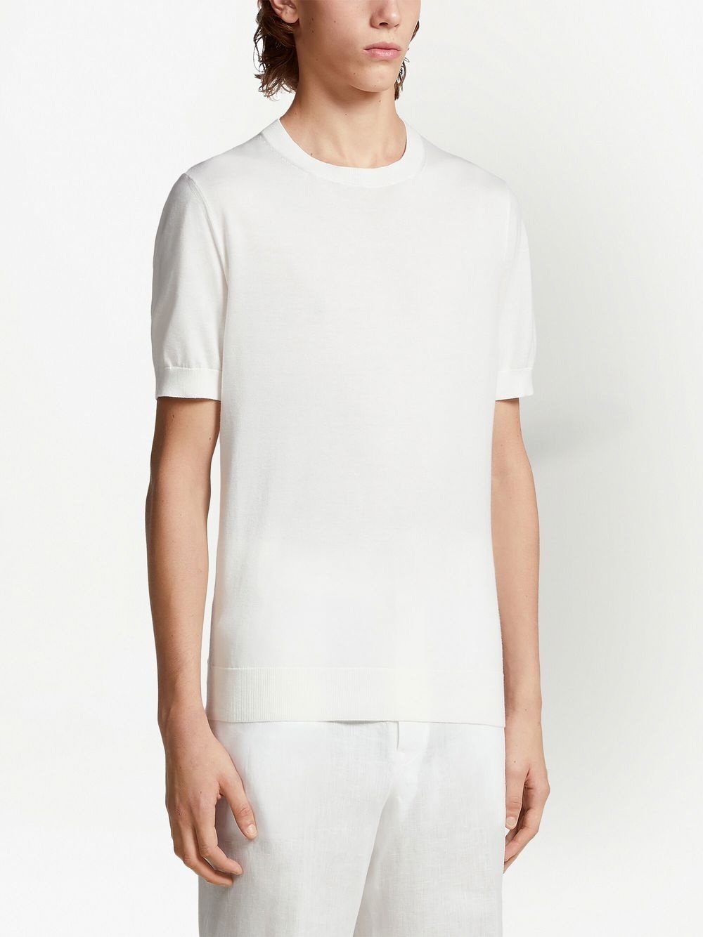short-sleeve cotton T-shirt - 3