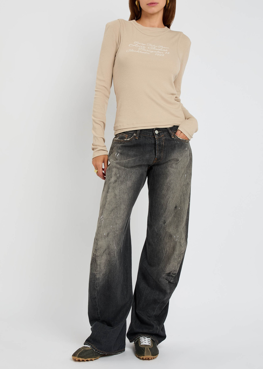 Acne Studios 2006F Distressed Wide-leg Jeans - 4