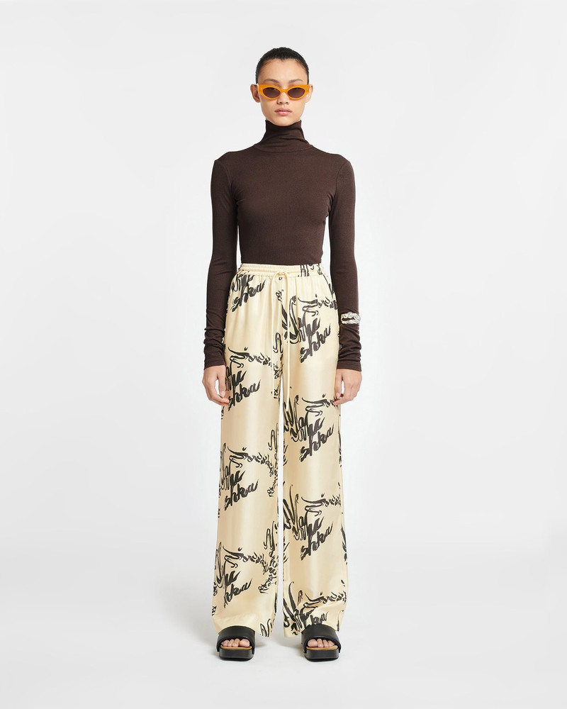 Nanushka Mesh-Jersey Turtleneck Top outlook