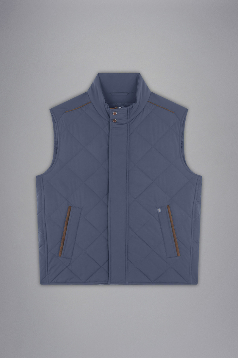 QUILTED VEST WITH ALCANTARA® DETAILS 1