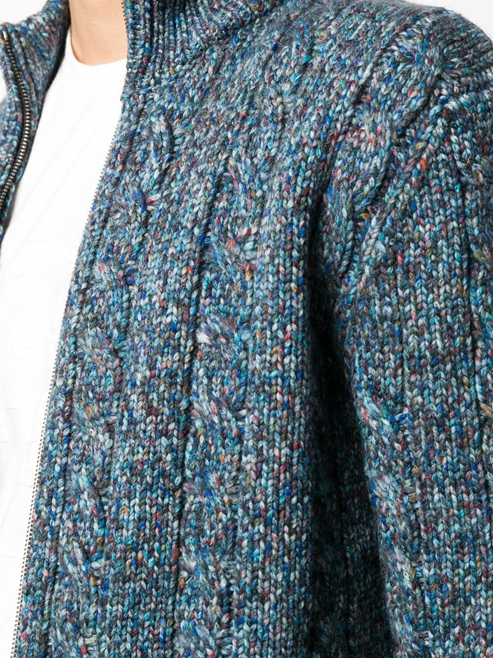 bouclé-knit cardigan - 5