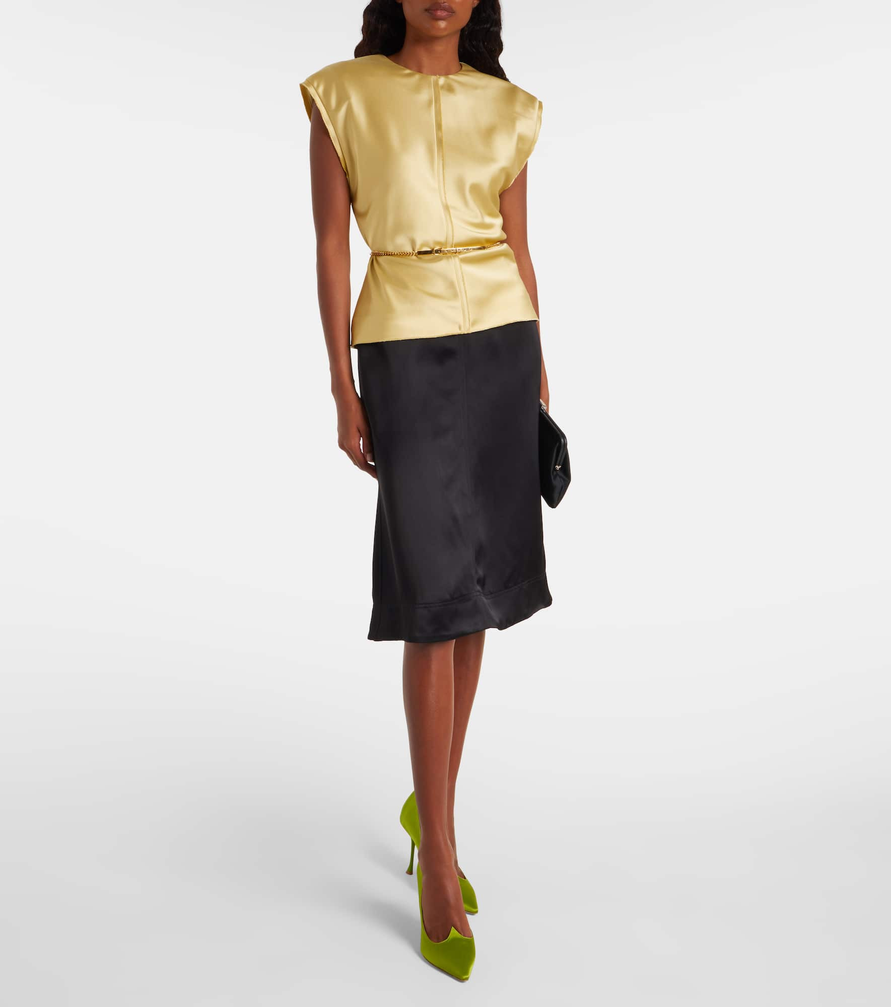 I Love Vivier 100 satin pumps - 3