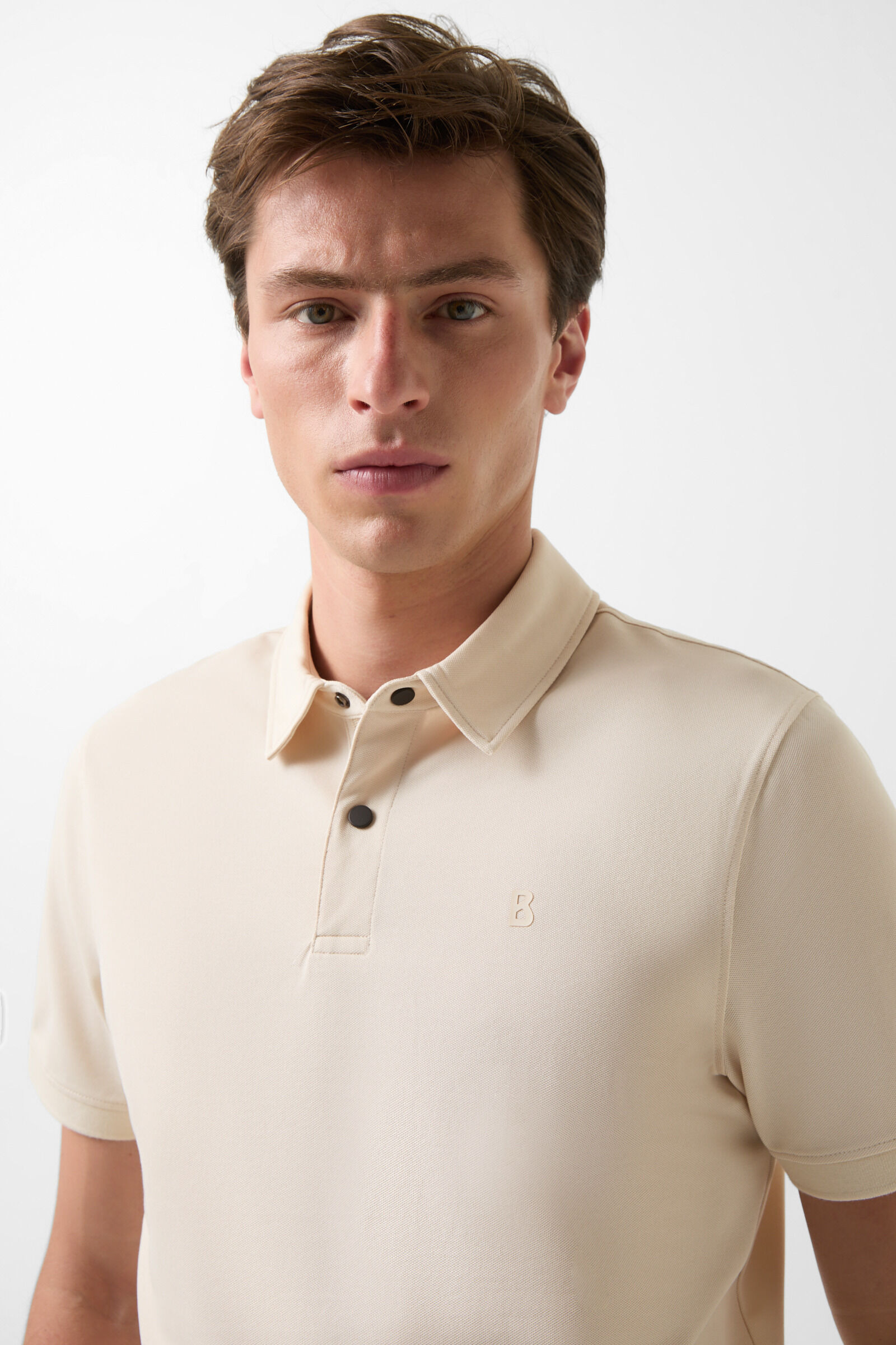 Timo polo shirt in Cream - 4