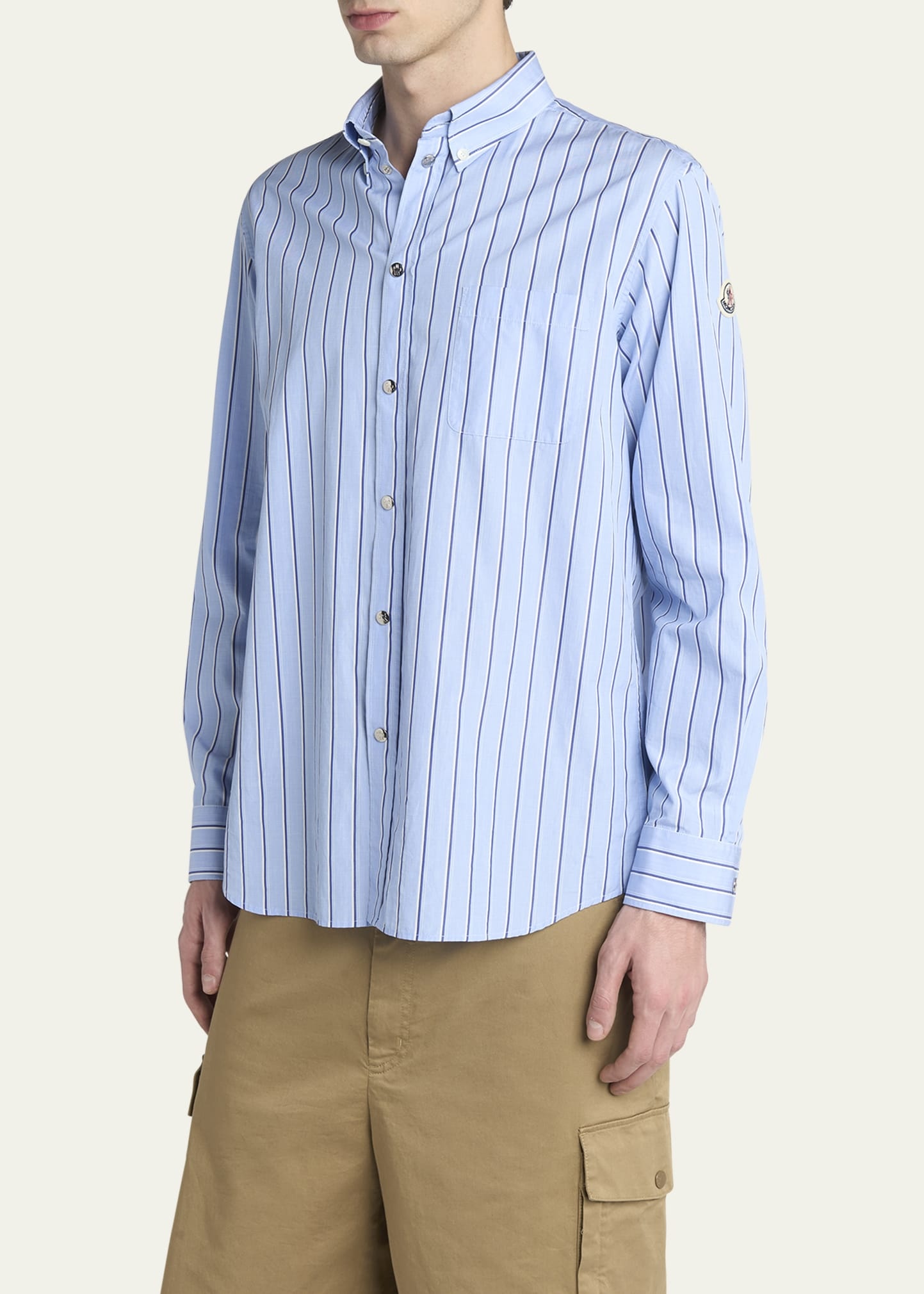 Men's Wool Multi-Stripe Sport Shirt - 4