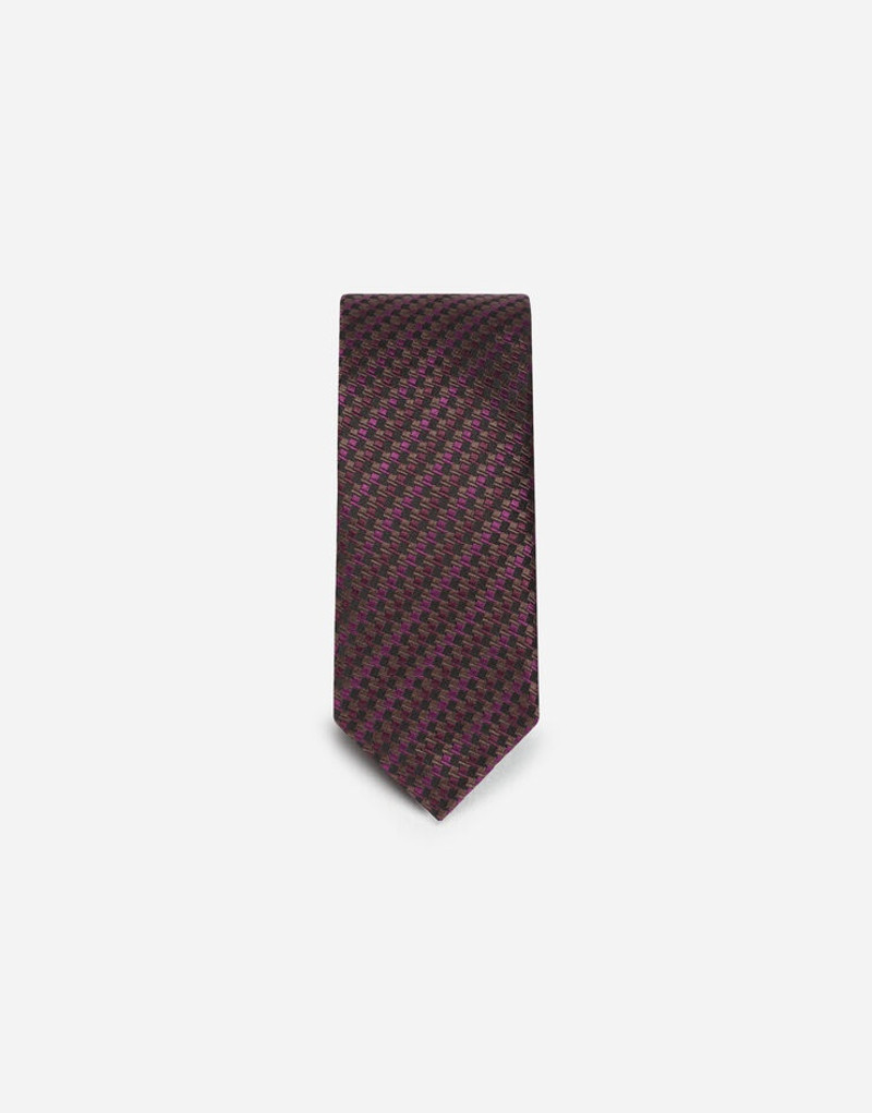 Dolce & Gabbana 6-cm tie-design silk jacquard blade tie outlook