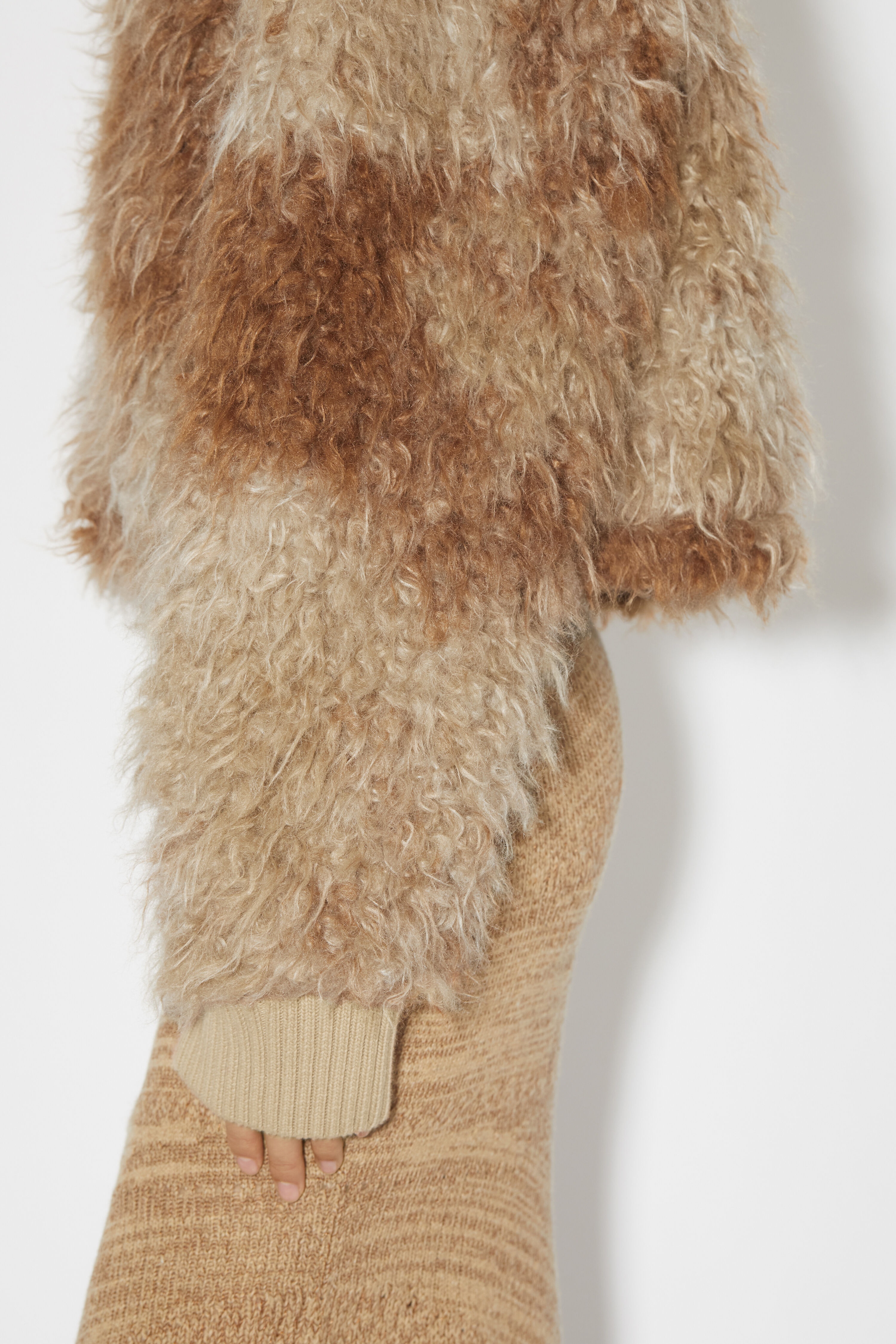 Furry jacket - Brown/beige - 5